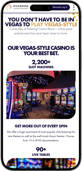 Pickering Casino Resort App